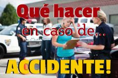 Qué hacer en caso de accidente